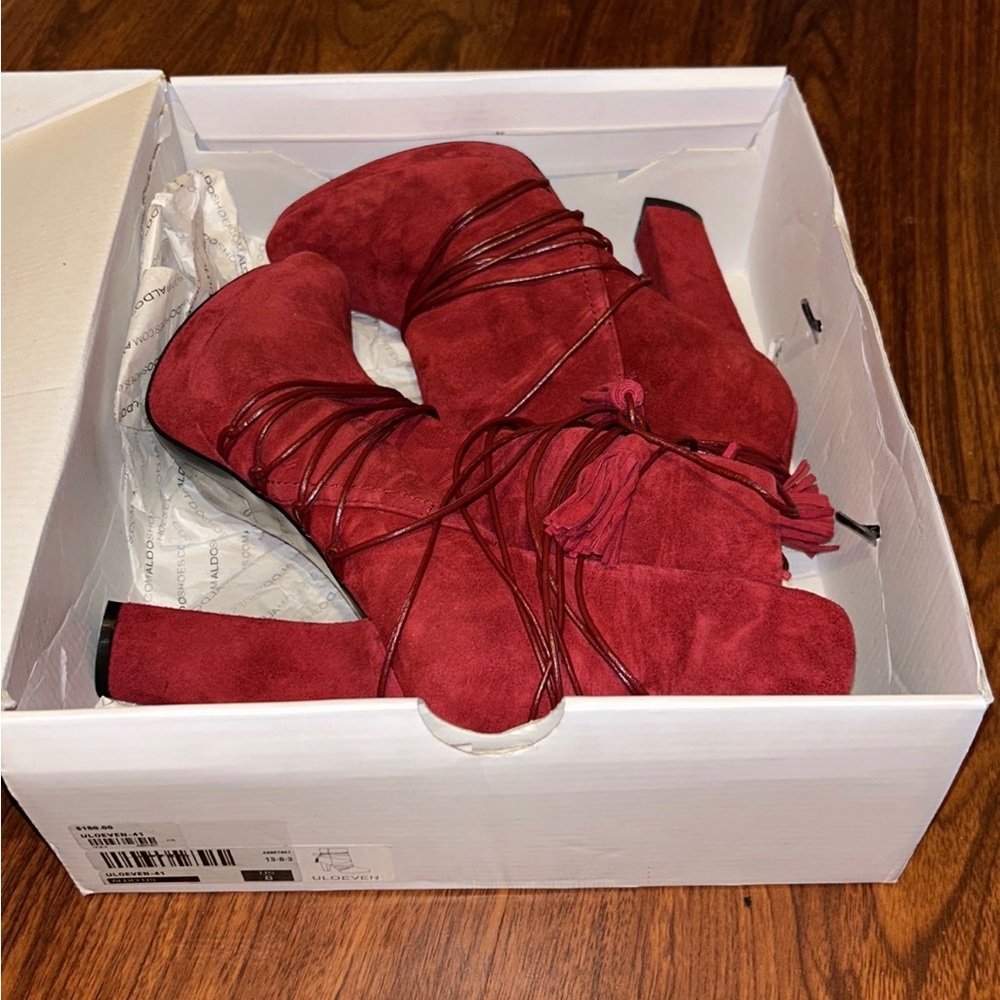 Aldo Sexy Red Booties